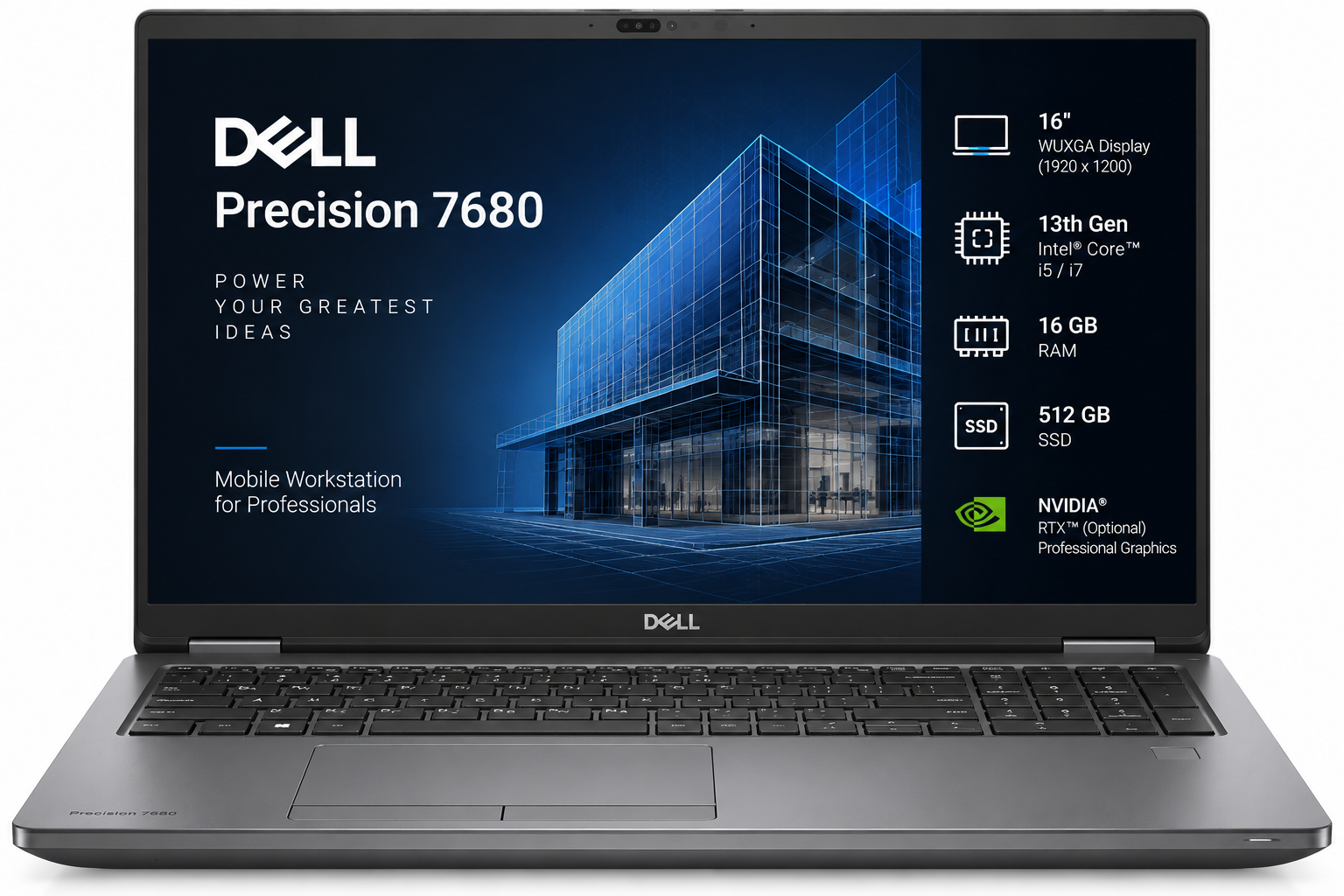 Dell Precision 7680 16 | i5/i7 13th | 16GB 512SSD
