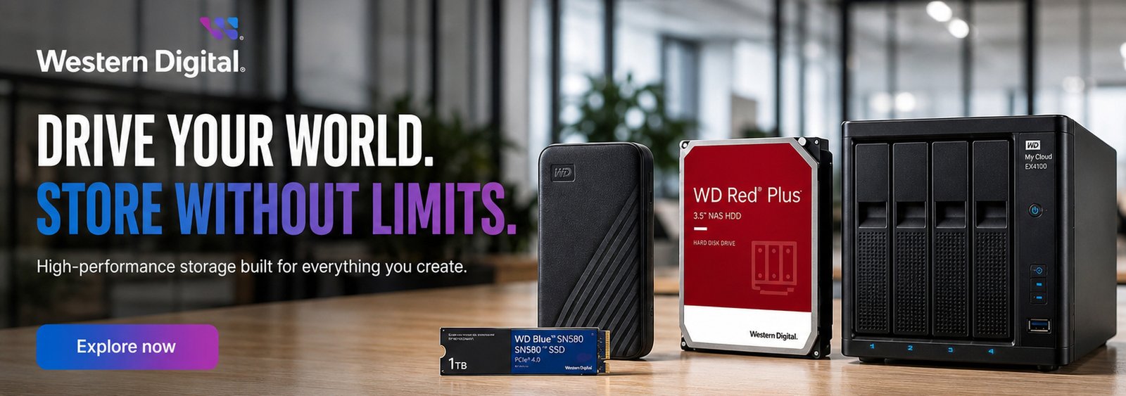 Western Digital storage at ZA Computers