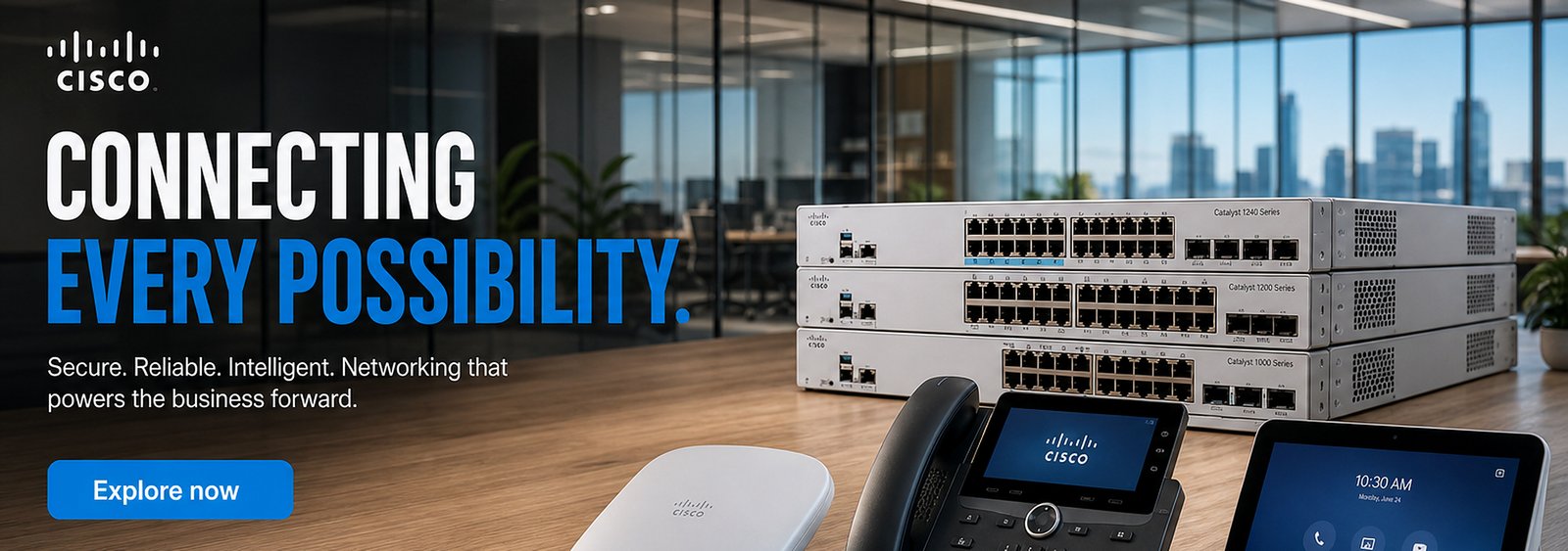 Cisco switches, routers and phones at ZA Computers